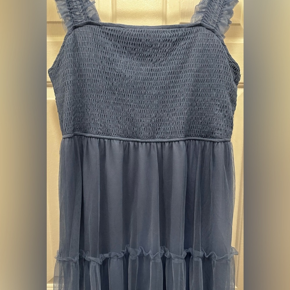 PRETTYGARDEN Women's Tulle Midi Dress Grey Blue Size XXL - Picture 4 of 9